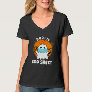 Ghost 2021 ist ein Bootschild - Sonniges Halloween T-Shirt