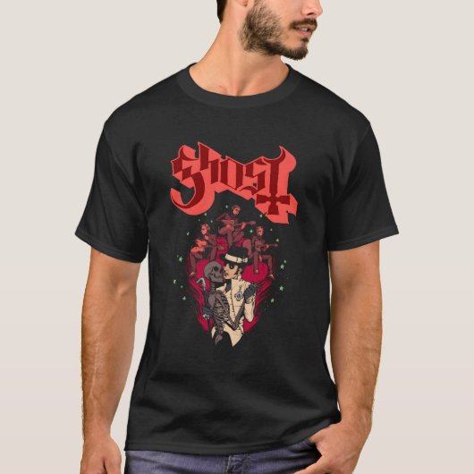 Ghost Â€"Skelettstand T-Shirt (Vorderseite)