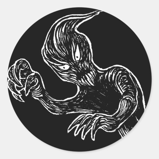 Ghost-Abzeichen-Rundsticker Runder Aufkleber (Vorderseite)