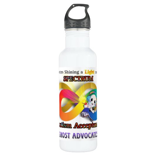 Ghost Advocates für Autismus Wasserflasche Edelstahlflasche (Vorderseite)