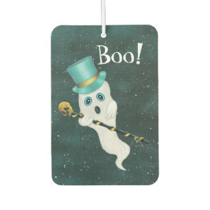 Ghost Alberne Gesichter in Sky Blue Top Hat Skull  Autolufterfrischer