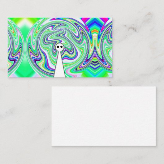 Ghost-Alien (Hinzufügen von Wörtern) Visitenkarte (Vorne/Hinten)