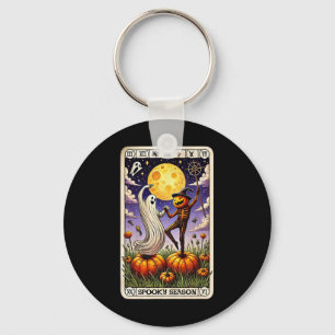 Ghost and Skelettanz Sonnenlicht Halloween Tarot C Schlüsselanhänger