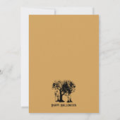 Ghost-Apparatur Kostümminze Halloween-Party Einladung (Rückseite)