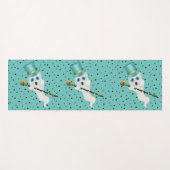 Ghost Aqua Top Hat Extravaganten Cane Stars Yogamatte (Vorderseite (Horizontal))