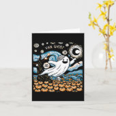 Ghost Art Teacher Halloween 2 Karte (Gelbe Blume)