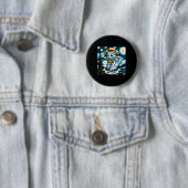 Ghost Art Teacher Halloween Button (Beispiel)