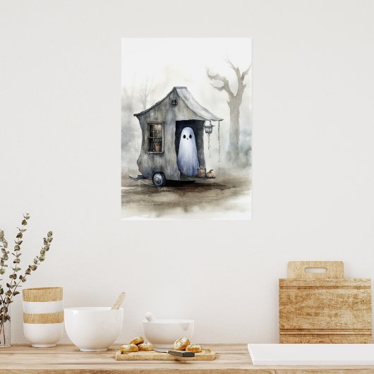 Ghost Art: Tiny House Poster (Küche)