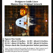 Ghost at Haunted Halloween Bar EA2R Decoupage Seidenpapier