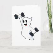 Ghost at Kraft Training mit Dumbells Karte (Vorderseite)