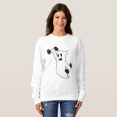 Ghost at Kraft Training mit Dumbells Sweatshirt (Vorne ganz)