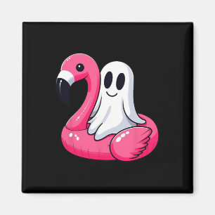 Ghost auf einem Pool Funny Spookoky Sommer Summerw Magnet