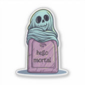 Ghost auf Grabstein Aufkleber (Vorderseite)