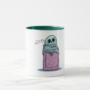 Ghost auf Grabstein Tasse