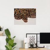 Ghost Ball Python Poster (Heimbüro)