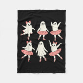 Ghost Ballerina Ballet Dance Teacher Halloween Cos Fleecedecke (Vorderseite)