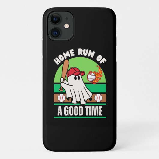 Ghost Baseball Player Halloween Case-Mate iPhone Hülle (Rückseite)