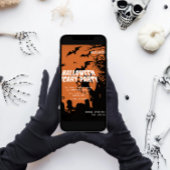 Ghost & Bat Halloween Beängstigendes Party Einladung