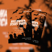 Ghost & Bat Halloween Beängstigendes Party Einladung