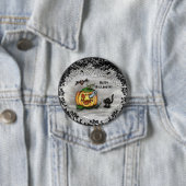 Ghost, Bat und Katze, glücklich Halloween! Button (Beispiel)