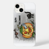 Ghost, Bat und Katze, glücklich Halloween! Case-Mate iPhone Hülle (Rückseite)