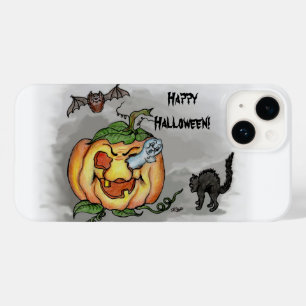 Ghost, Bat und Katze, glücklich Halloween! Case-Mate iPhone 14 Hülle
