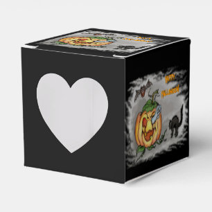 Ghost, Bat und Katze, glücklich Halloween! Geschenkschachtel