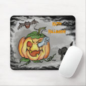 Ghost, Bat und Katze, glücklich Halloween! Mousepad (Mit Mouse)