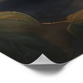 Ghost Bathtub Portrait Print, Dark Academia Poster (Ecke)