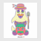 Ghost-Bauer Aufkleber (Blatt)