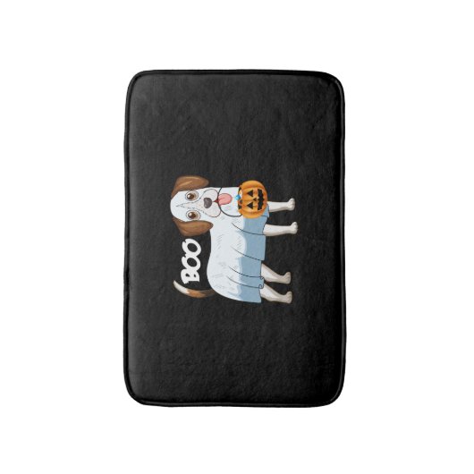 Ghost Beagle Halloween Dog Badematte (Vorderseite Vertikal)
