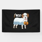 Ghost Beagle Halloween Dog Banner (Horizontal)