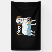 Ghost Beagle Halloween Dog Banner (Vertikal)
