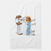 Ghost Beagle Halloween Dog Geschirrtuch (Vertikal)