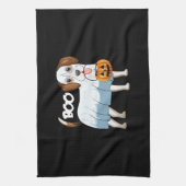 Ghost Beagle Halloween Dog Geschirrtuch (Vertikal)