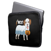 Ghost Beagle Halloween Dog Laptopschutzhülle (Vorderseite Links)
