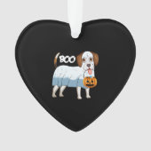 Ghost Beagle Halloween Dog Ornament (Vorderseite)