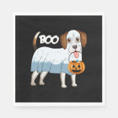 Ghost Beagle Halloween Dog Serviette (Vorderseite)