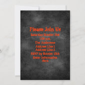 Ghost Beängstigende Kürbislaterne Halloween Einlad Einladung (Rückseite)