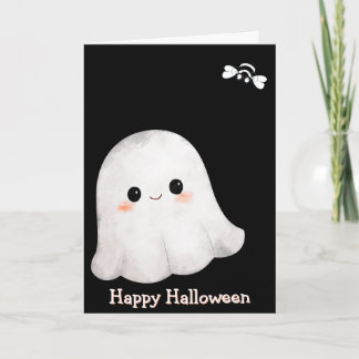 Ghost & Bee „Happy Halloween“-Karte (Innen leer) Karte