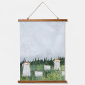 Ghost Beekeepers Wandteppich Mit Holzrahmen (Vorderseite)