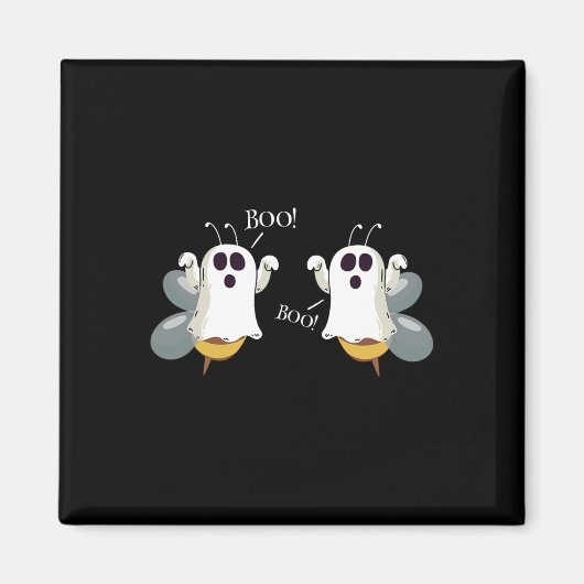 Ghost Bees Sprichwort Boo Fun Halloween Kostüme Fr Magnet (Vorne)