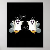 Ghost Bees Sprichwort Boo Fun Halloween Kostüme Fr Poster (Vorne)