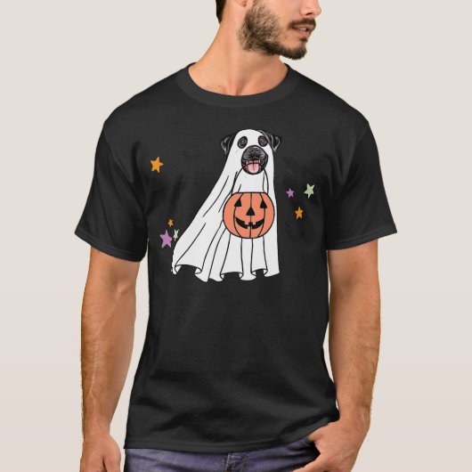 Ghost Black Labrador Retriever Boo Dog Halloween C T-Shirt (Vorderseite)