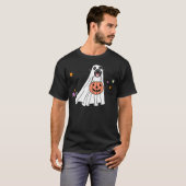 Ghost Black Labrador Retriever Boo Dog Halloween C T-Shirt (Vorne ganz)
