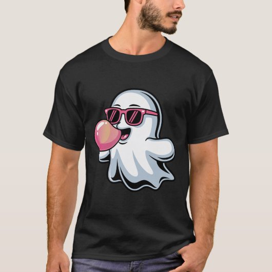 Ghost bläst Pink Bubblegum Halloween Kleinkind Jun T-Shirt (Vorderseite)