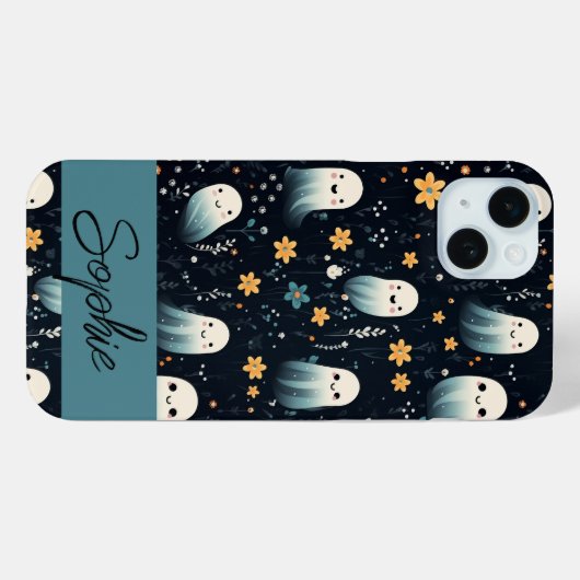 Ghost-Blume Case-Mate iPhone Hülle (Rückseite (Horizontal))