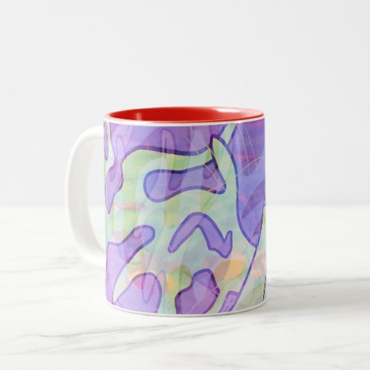 Ghost Bones Zweifarbige Tasse (Vorderseite Links)