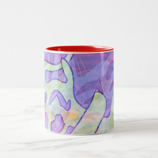 Ghost Bones Zweifarbige Tasse (Mittel)