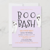 Ghost, Boo Bash Halloween Einladung (Vorderseite)